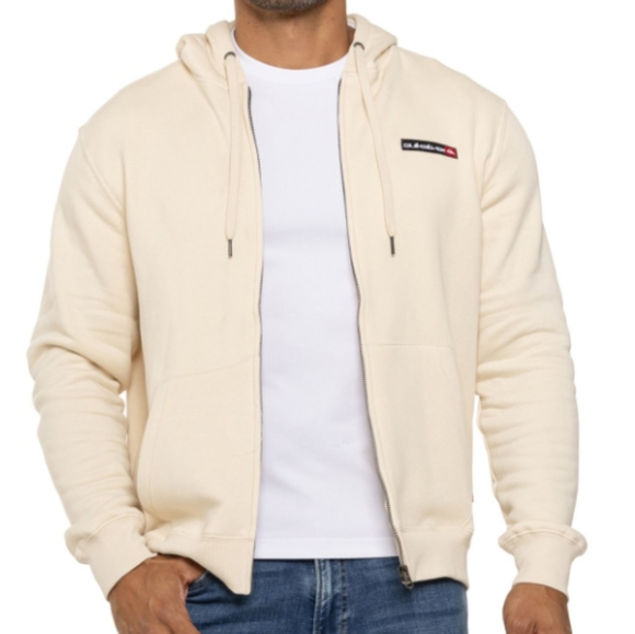 QUIKSILVER NEW Red Box Zip Up Hoodie Jacket - Picture 2 of 10